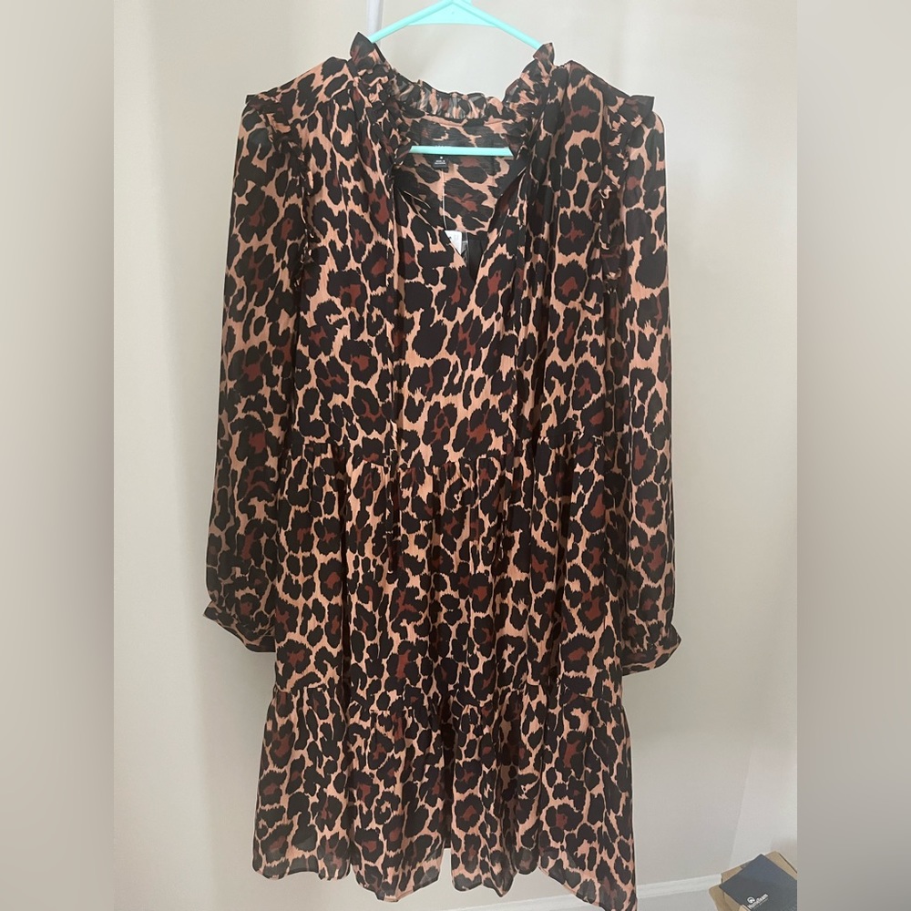 J crew cheetah print dress size S, NWT